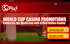 32Red Casino is offering many promotions in celebration of the World Cup