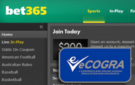 Bet365 and eCOGRA Form Partnership