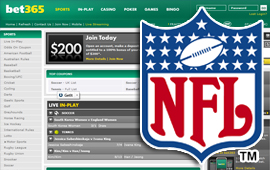 Bet365 is offering big bonuses on NFL betting