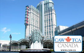 The Canadian Auto Workers trade union to vote to represent Niagara Falls casino workers