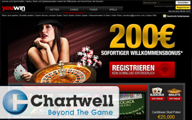 Chartwell will provide games to YouWin.com and SportsBook.com