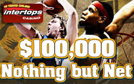 Nothing But Net promotion running at Intertops Casino