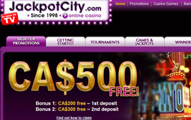 Jackpot City Casino is running a slots promotion