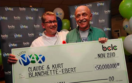 Gay Couple has won the Lotto Max jackpot