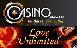 Valentines promotion running at Casino.com