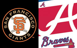 Braves at Giants on Thursday the 7th October