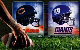 Bears at Giants on Sunday the 3rd October