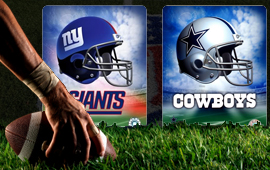 Giants at Cowboys on Monday the 25th October