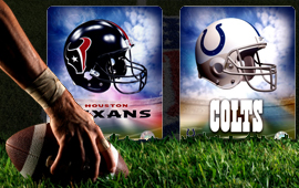 Texans at Colts on Monday the 1st November