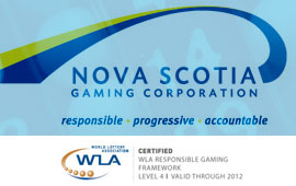 Nova Scotia Gaming Corporation recieves level four certification by the World Lottery Association