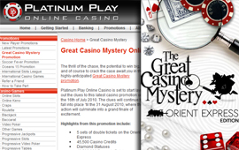 Great Mystery Promotion is still running at Platinum Play Casino