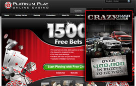 Win a Car at Platinum Play Casino