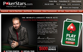 Washington online poker players block by PokerStars