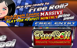 Daily Slot Freerolls at Rich Reels Casino