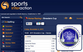 Breeders Cup odds at SportsInteraction.com