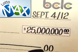 Summer End Surprise for Lotto Max Winner